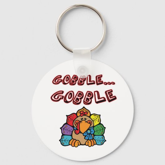 GOBBLE GOBBLE TURKEY SLEUTELHANGER (Voorkant)