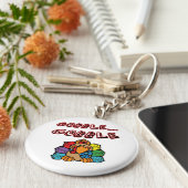 GOBBLE GOBBLE TURKEY SLEUTELHANGER (Zijkant)