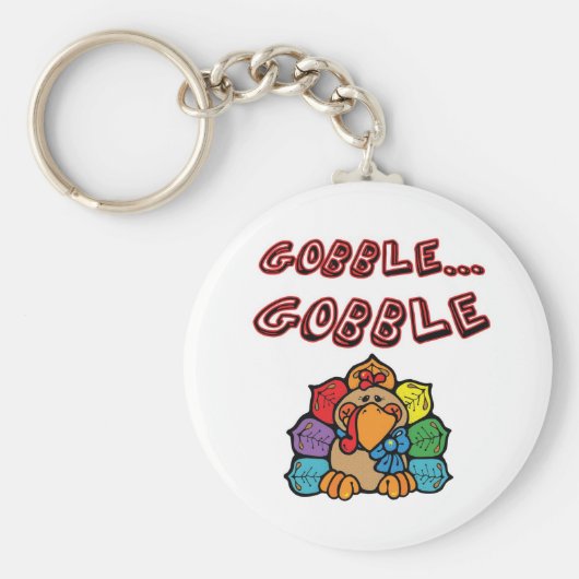 GOBBLE GOBBLE TURKEY SLEUTELHANGER (Voorkant)