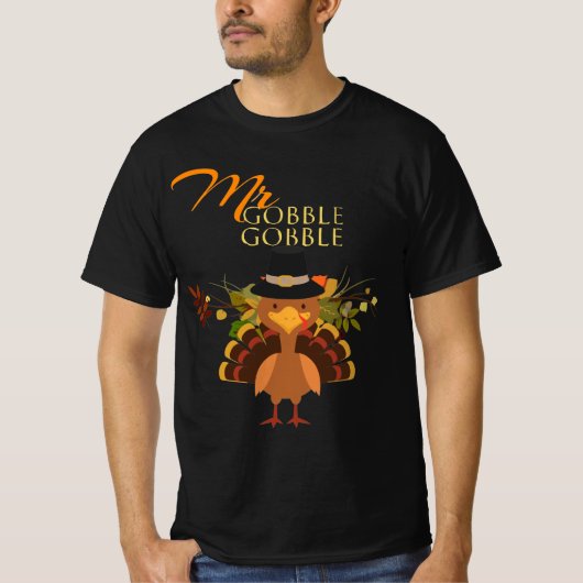 Gobble-Gobble-Turkey-Thanksgiving T-shirt (Voorkant)