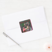 Gobble Gobble Vierkante Sticker (Envelop)