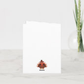 Gobble Happy Thanksgiving Schattige Turkije minima Feestdagen Kaart (Achterkant)