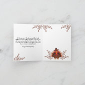 Gobble Happy Thanksgiving Schattige Turkije minima Feestdagen Kaart (Binnen)
