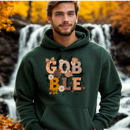 Gobble Herfst Vakantie Herfst Boho Thanksgiving Hoodie