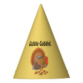 Gobble mannelijke kalkoen herfst gekleurde veren g feesthoedjes (Voorkant)