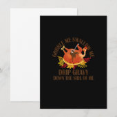 Gobble me Swallow me Drip Gravy Funny Turkey Dank Kaart (Voorkant / Achterkant)