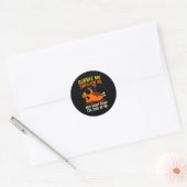 Gobble Me Swallow Me Funny Turkey Feast Day Thanks Ronde Sticker (Envelop)