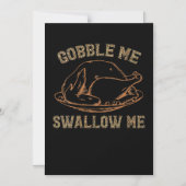 Gobble Me Swallow me Leopard Thanksgiving Gifts Magnetische Uitnodiging (Voorkant)