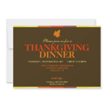 Gobble Multicolored Thanksgiving Uitnodiging