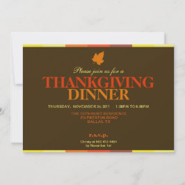 Gobble Multicolored Thanksgiving Uitnodiging