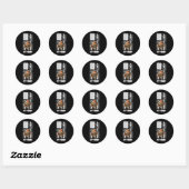 Gobble My Turn Funny Vlag van de VS Ronde Sticker (Vel)