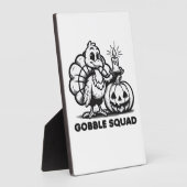 Gobble Squad  Funny Thanksgiving Turkey Design  Fa Fotoplaat (Zijkant)