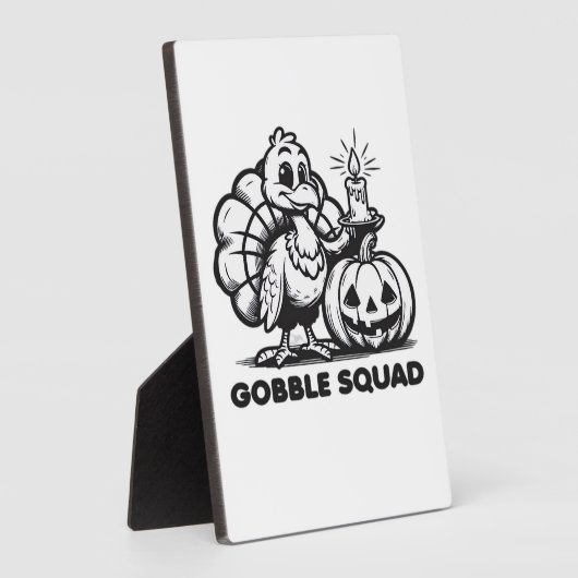 Gobble Squad  Funny Thanksgiving Turkey Design  Fa Fotoplaat (Zijkant)