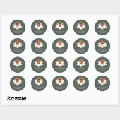 Gobble Thanksgiving Sticker Envelope Seal (Vel)
