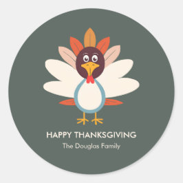 Gobble Thanksgiving Sticker Envelope Seal