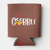 Gobble Thanksgiving Turkey Blikjeskoeler (Voorkant)