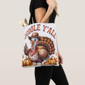 Gobble Thanksgiving turkey fall Tote Bag (Dichtbij)