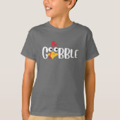 Gobble Thanksgiving Turkey T-shirt (Voorkant)