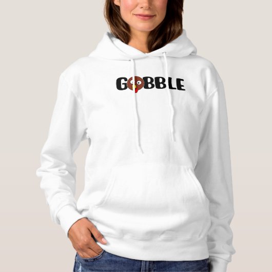 Gobble Thanksgiving Vrouwen Hoodie (Voorkant)