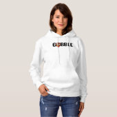 Gobble Thanksgiving Vrouwen Hoodie (Voorkant volledig)