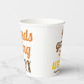 Gobble 'til je wiebelen grappige herfst Friendsgiv Papieren Bekers (Rechts)