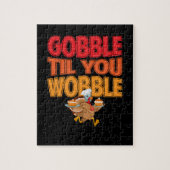 Gobble Til je wiebelt Thanksgiving dag Turkije Legpuzzel (Verticaal)