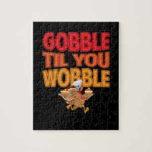 Gobble Til je wiebelt Thanksgiving dag Turkije Legpuzzel