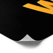 Gobble Til you Wobble Funny Turkey Thanksgiving Poster (Hoek)