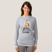Gobble Til You Wobble Funny Turkije Gezicht T-shir T-shirt (Voorkant volledig)