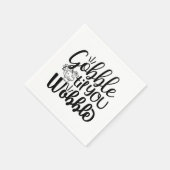 Gobble Til you Wobble Paper Napkin Servet (Hoek)