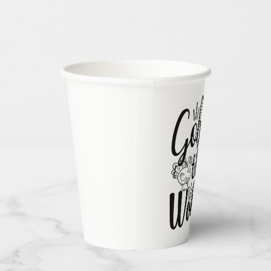 Gobble Til You Wobble Paper Paper Cup Papieren Bekers (Rechts)