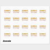 Gobble Til you Wobble Ronde Sticker (Vel)