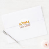 Gobble Til you Wobble Ronde Sticker (Envelop)