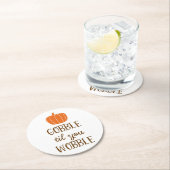 Gobble Til You Wobble Thanksgiving Dag Onderzetter (Insitu)