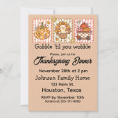 Gobble 'Til You Wobble Thanksgiving Diner Kaart (Voorkant)