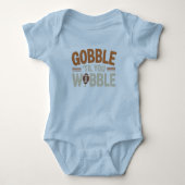 Gobble 'Til You Wobble - Thanksgiving Feast Romper (Voorkant)