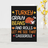 Gobble Til You Wobble Turkey Pilgrim Boys Men Than Kaart (Gele Bloem)