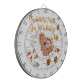 GOBBLE TILL YA WOBBLE PATTERN 2 DARTBORD (Voorkant Links)