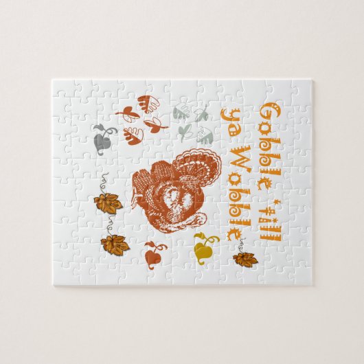 GOBBLE TILL YA WOBBLE PATTERN 2 LEGPUZZEL (Horizontaal)