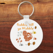 GOBBLE TILL YA WOBBLE PATTERN 2 SLEUTELHANGER (Voorkant)