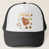 GOBBLE TILL YA WOBBLE PATTERN 2 TRUCKER PET (Voorkant)