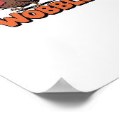 Gobble Till You Wobble - Grappig Turkije Cartoon C Poster (Hoek)