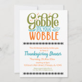 Gobble till you wobble kaart (Voorkant)