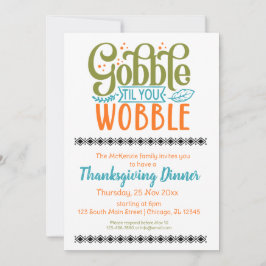 Gobble till you wobble kaart