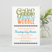 Gobble till you wobble kaart (Staand voorkant)
