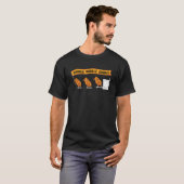 Gobble till you wobble Turkey day Dinner Food Left T-shirt (Voorkant volledig)