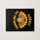 Gobble tot je de grappige Thanksgiving hebt gewonn Legpuzzel (Horizontaal)