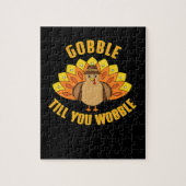 Gobble tot je de grappige Thanksgiving hebt gewonn Legpuzzel (Verticaal)