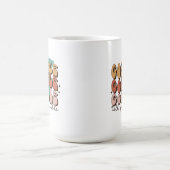 Gobble tot je Funny Retro Thanksgiving wint Koffiemok (Center)