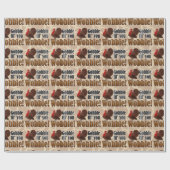 Gobble tot je Funny Thanksgiving Dinner wint Cadeaupapier (Vlak)